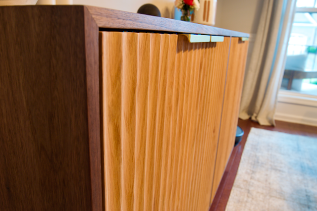 Custom wood buffet cabinet