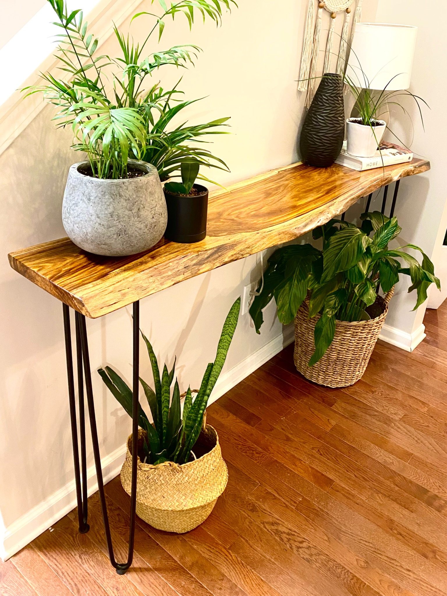 Live Edge Console Table