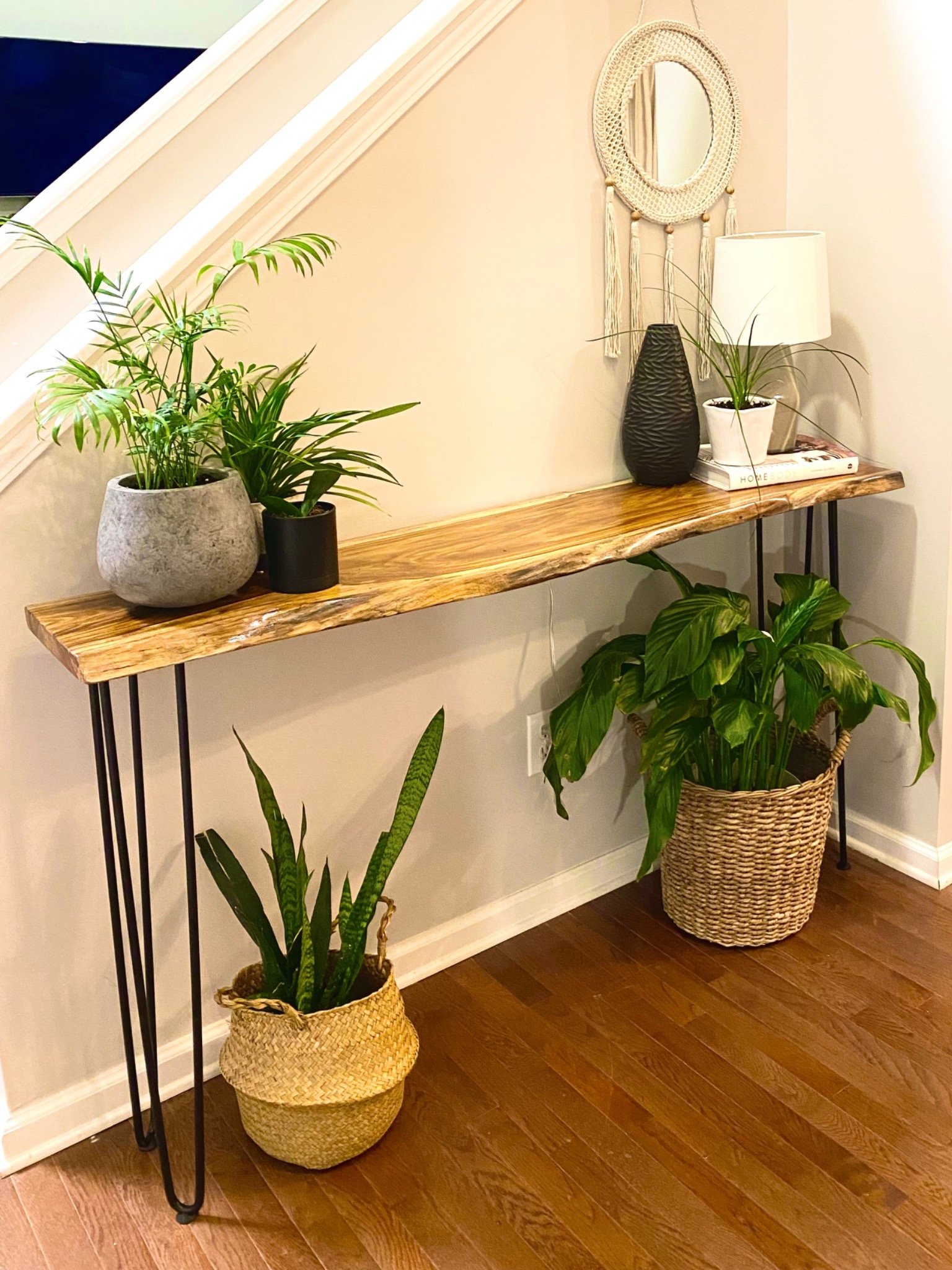 Live Edge Entryway Console