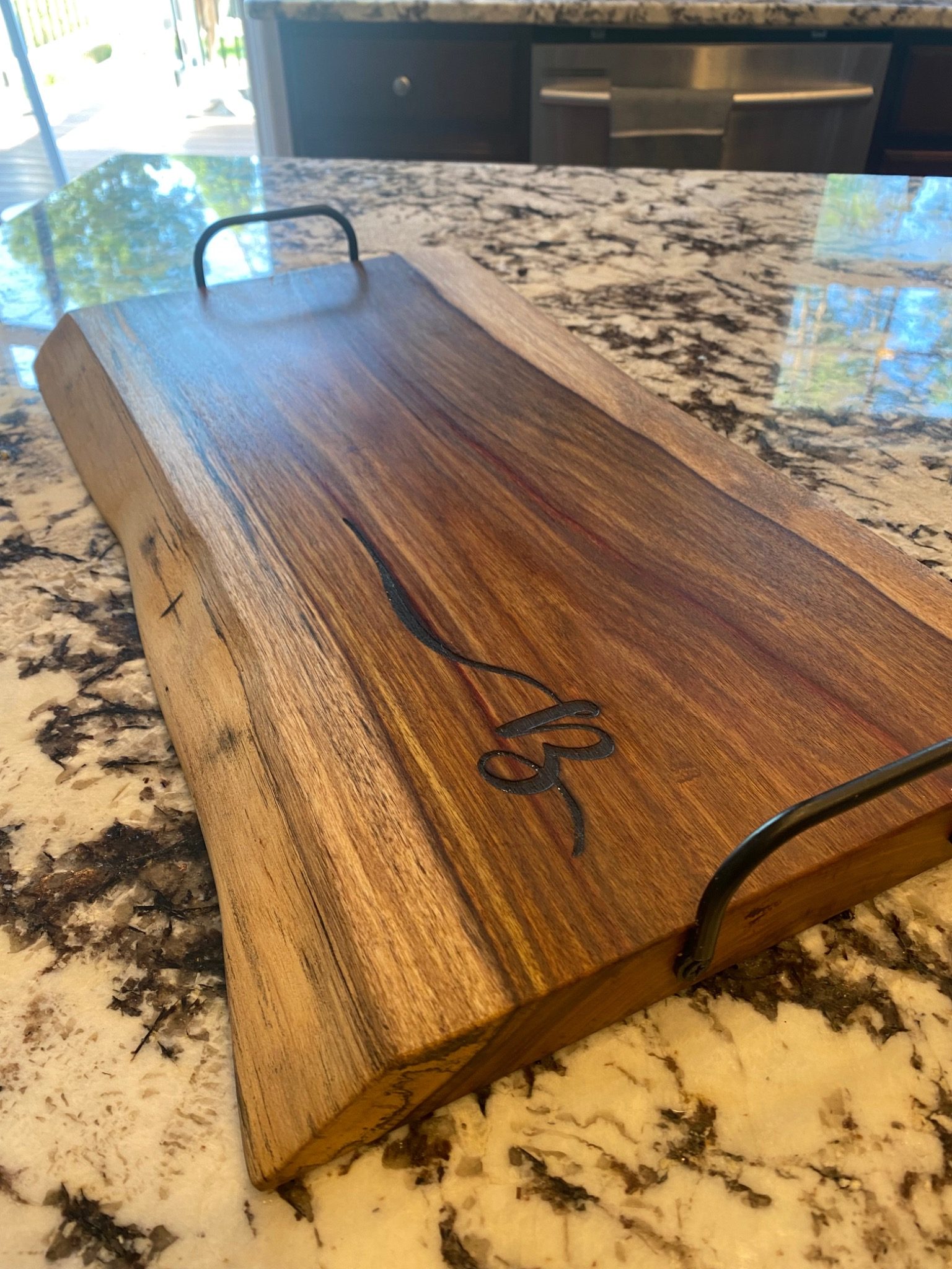 Live Edge Walnut Serving Board