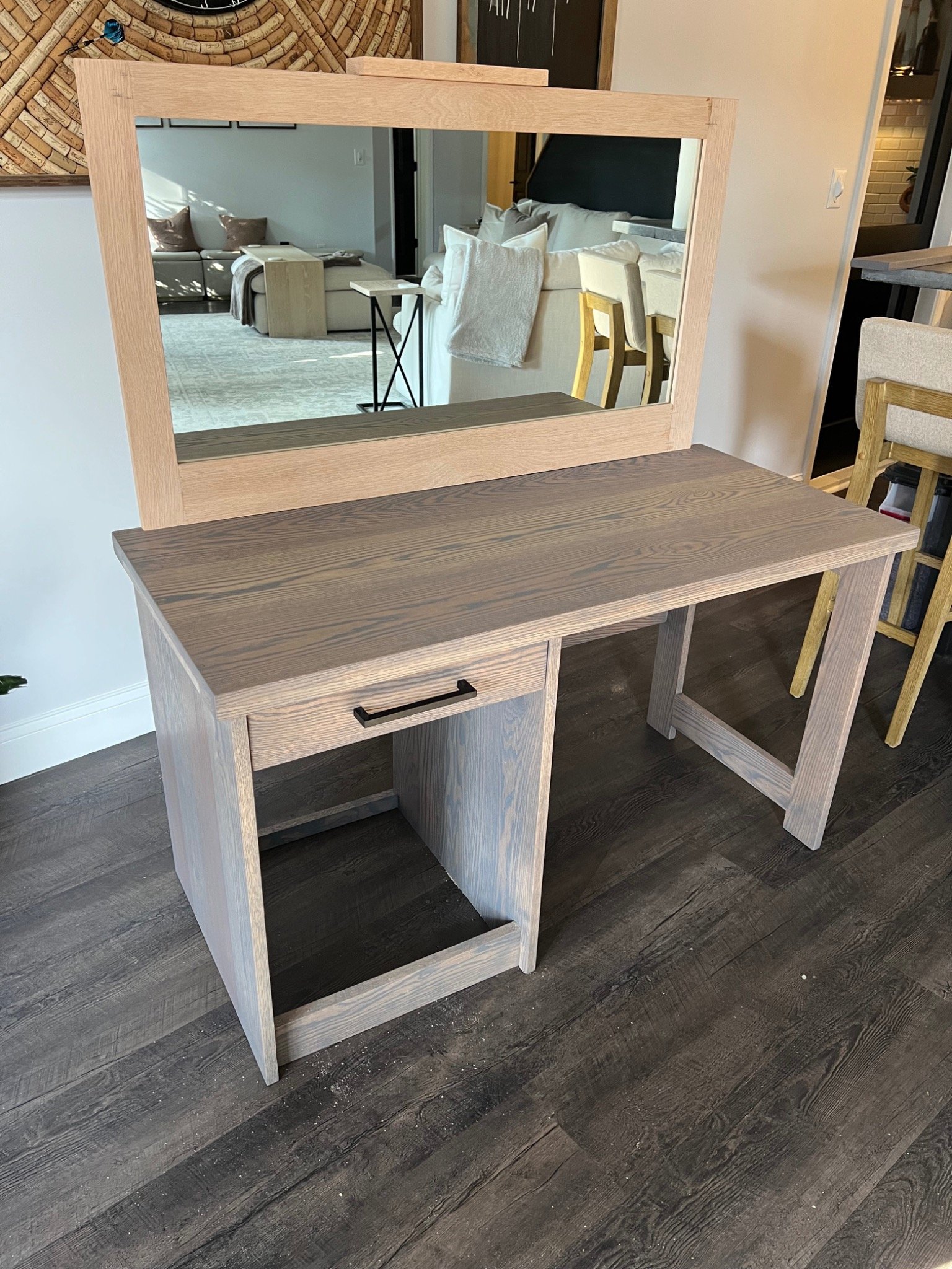 Modern Wood Vanity Desk