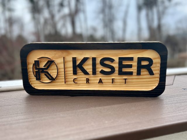 Custom engraved wooden sign