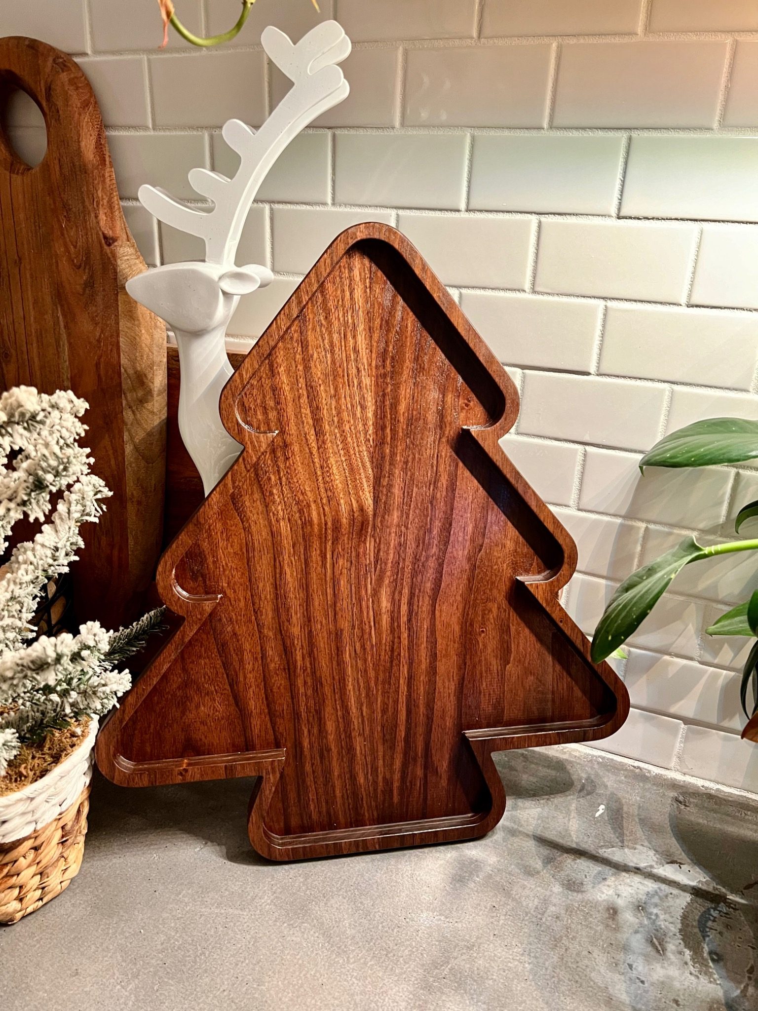 Walnut Christmas Tree Board